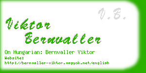 viktor bernvaller business card